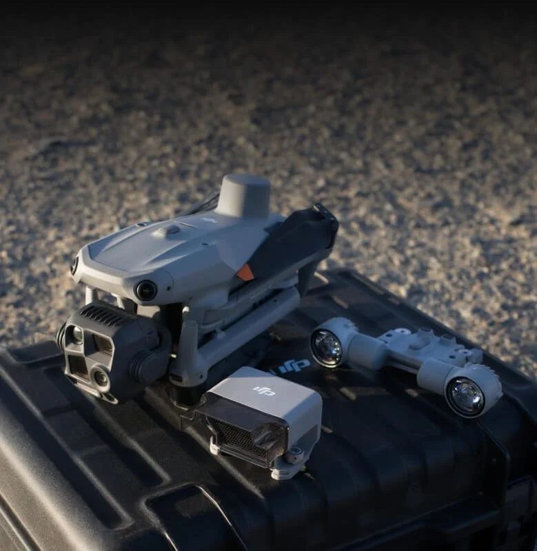 DJI Matrice 4 Series drone on a rugged case